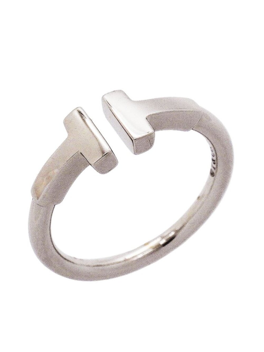 Tiffany & Co Ring T Wire 18k White Gold